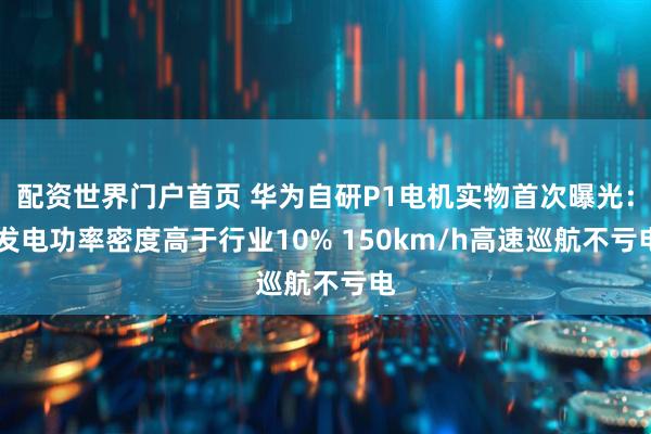 配资世界门户首页 华为自研P1电机实物首次曝光： 发电功率密度高于行业10% 150km/h高速巡航不亏电